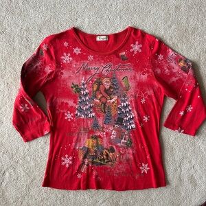 Cactus Merry Christmas 3/4 Sleeve Tee